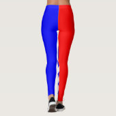 Blaue Streifen und Sterne Leggings (Rückseite)