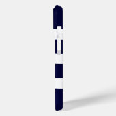 Blaue Streifen und weiße Streifen Case-Mate iPhone Hülle (Rückseite / Links)