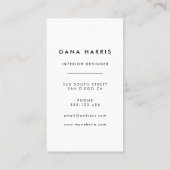 Blaue Streifen vertikal Visitenkarte (Rückseite)