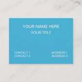 Blaue Streifen Visitenkarte (Rückseite)