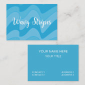 Blaue Streifen Visitenkarte (Vorne/Hinten)