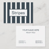 Blaue Streifen Visitenkarte (Vorne/Hinten)