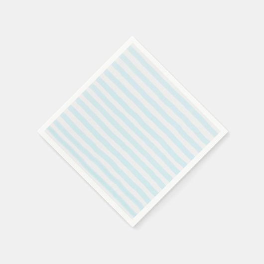 Blaue Streifen Wasserfarbe Einfach modern Serviette (Ecke)