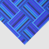 Blaue Streifen Webmuster Seidenpapier (Ausschnitt)