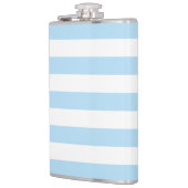 Blaue Streifen, weiße Streifen, gestreiftes Muster Flachmann (Links)