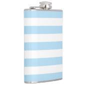 Blaue Streifen, weiße Streifen, gestreiftes Muster Flachmann (Rechts)