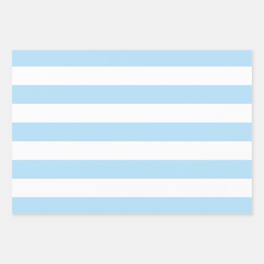 Blaue Streifen, weiße Streifen, gestreiftes Muster Geschenkpapier Set (Vorderseite 3)