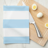 Blaue Streifen, weiße Streifen, gestreiftes Muster Geschirrtuch (Viertel Falte)