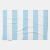 Blaue Streifen, weiße Streifen, gestreiftes Muster Geschirrtuch (Horizontal)