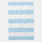Blaue Streifen, weiße Streifen, gestreiftes Muster Geschirrtuch (Vertikal)