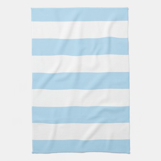 Blaue Streifen, weiße Streifen, gestreiftes Muster Geschirrtuch (Vertikal)