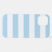 Blaue Streifen, weiße Streifen, gestreiftes Muster iPhone Hülle (Rückseite (Horizontal))
