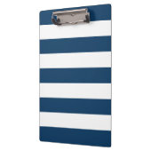 Blaue Streifen, weiße Streifen, gestreiftes Muster Klemmbrett (Links)