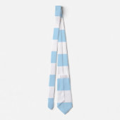 Blaue Streifen, weiße Streifen, gestreiftes Muster Krawatte (Rückseite)