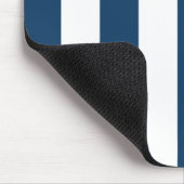 Blaue Streifen, weiße Streifen, gestreiftes Muster Mousepad (Ecke)
