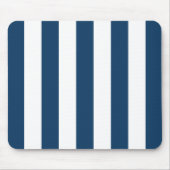 Blaue Streifen, weiße Streifen, gestreiftes Muster Mousepad (Vorne)