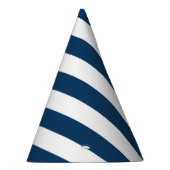 Blaue Streifen, weiße Streifen, gestreiftes Muster Partyhütchen (Rechts)