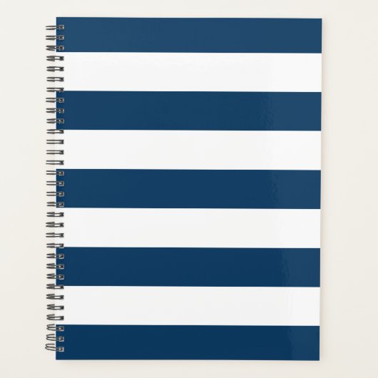 Blaue Streifen, weiße Streifen, gestreiftes Muster Planer (Vorderseite)
