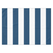 Blaue Streifen, weiße Streifen, gestreiftes Muster Tischdecke (Vorderseite (Horizontal))