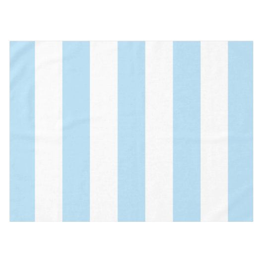 Blaue Streifen, weiße Streifen, gestreiftes Muster Tischdecke (Vorderseite (Horizontal))