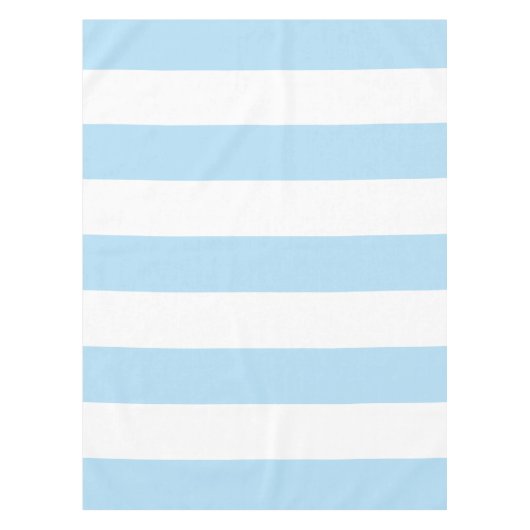 Blaue Streifen, weiße Streifen, gestreiftes Muster Tischdecke (Vorderseite)