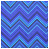 Blaue Streifen Zickzack-Muster Stoff (Muster)