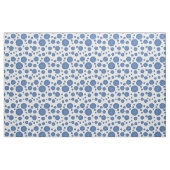 Blaue Strickringe auf weißem Hintergrund Stoff (Fat Quarter (45,7 x 55,9 cm))