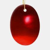 BLAUE STRIPEN & RED RUBY KERAMIKORNAMENT (Hinten)