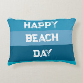 Blaue Stripes-Word-Vorlage Dekokissen