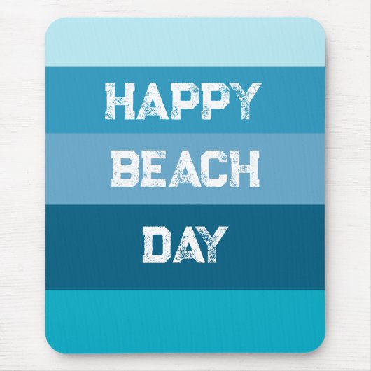Blaue Stripes-Word-Vorlage Mousepad (Vorne)