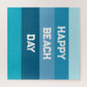 Blaue Stripes-Word-Vorlage Puzzle (Horizontal)