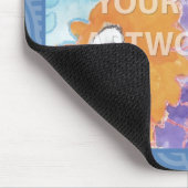 Blaue Strudel-Mausunterlage $14,95 Mousepad (Ecke)