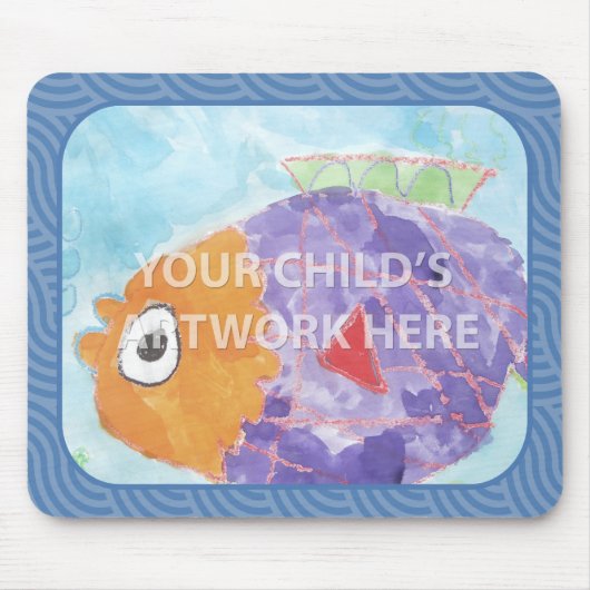 Blaue Strudel-Mausunterlage $14,95 Mousepad (Vorne)