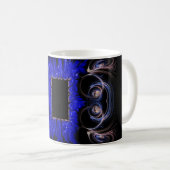 blaue Strudel-Tasse Kaffeetasse (VorderseiteRechts)