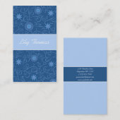Blaue Strudel-Visitenkarte Visitenkarte (Vorne/Hinten)