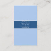 Blaue Strudel-Visitenkarte Visitenkarte (Rückseite)
