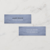 Blaue strukturierte Berater-Visitenkarte Mini Visitenkarte (Vorne/Hinten)