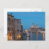 Blaue Stunde Canale Grande Postkarte (Vorne/Hinten)