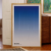Blaue Stunde Gradient Art Print: Indigo Ombre Post Poster