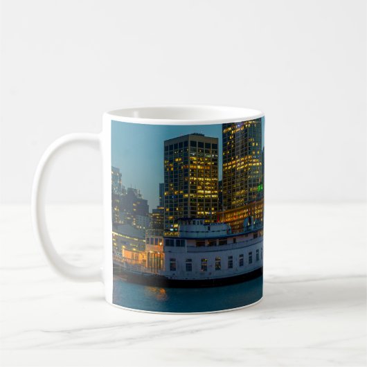 Blaue Stunde in der Stadt Kaffeetasse (Links)