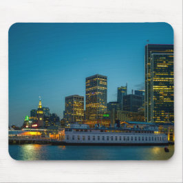 Blaue Stunde in der Stadt Mousepad