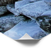 Blaue Stunde in der vulkanischen Region Frankreich Poster (Ecke)