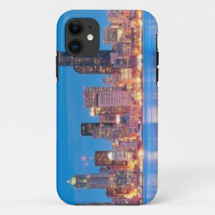 Blaue Stundenansicht von im Stadtzentrum gelegenem Case-Mate iPhone Hülle