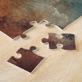 Blaue stürmische Meereslandschaft altes Foto Puzzle (Seite)