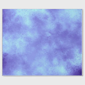 Blaue Sturmwolke-Effekt Wrapping Paper Geschenkpapier (Flach)