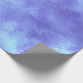 Blaue Sturmwolke-Effekt Wrapping Paper Geschenkpapier (Ecke)