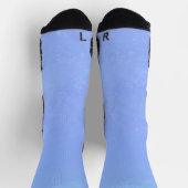 Blaue Sturmwolken Socken (Oben)