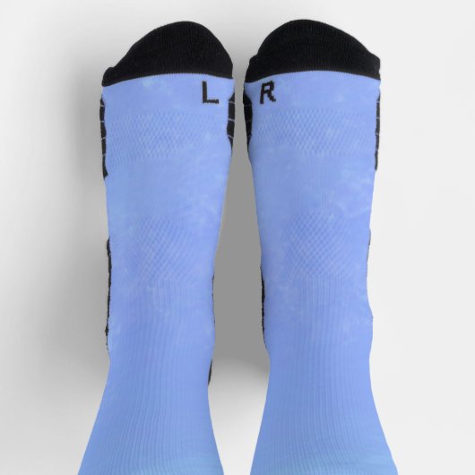 Blaue Sturmwolken Socken (Oben)