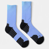 Blaue Sturmwolken Socken (Rechts)