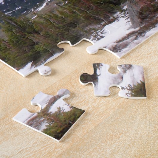 Blaue Sturmwolken über dem Glacier National Park F Puzzle (Seite)